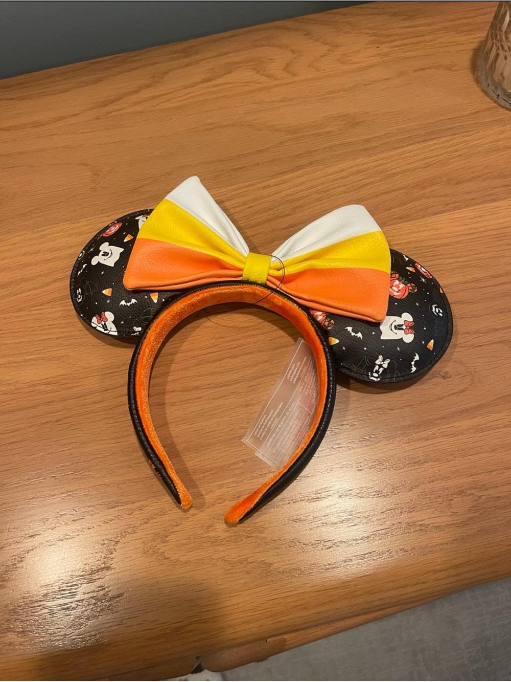 Disney Spooky Mickey and Minnie Mouse Candy Corn Ears Headband by Loungefly - Picture 2 of 8